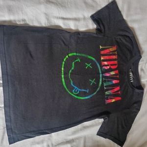 Nirvana smiley face t-shirt